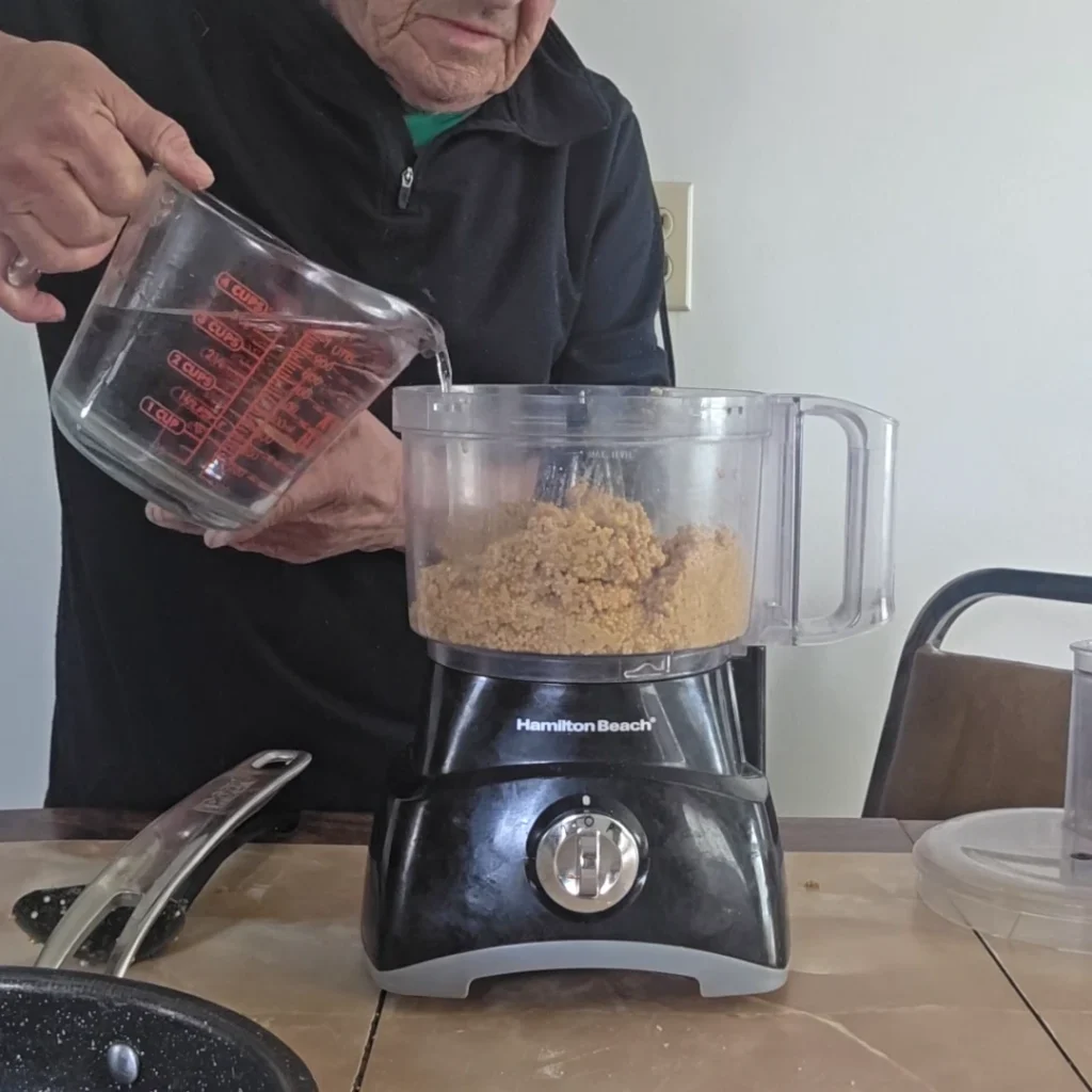 mixture in a blender