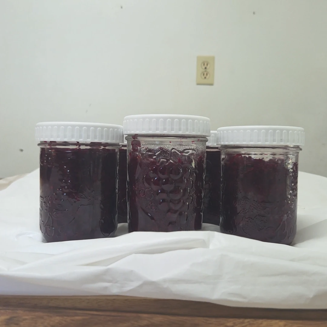 Jars of sauerkraut on the table