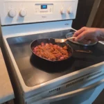 Cooking wieners and beans