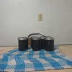 7 jars of haskap jam on the table