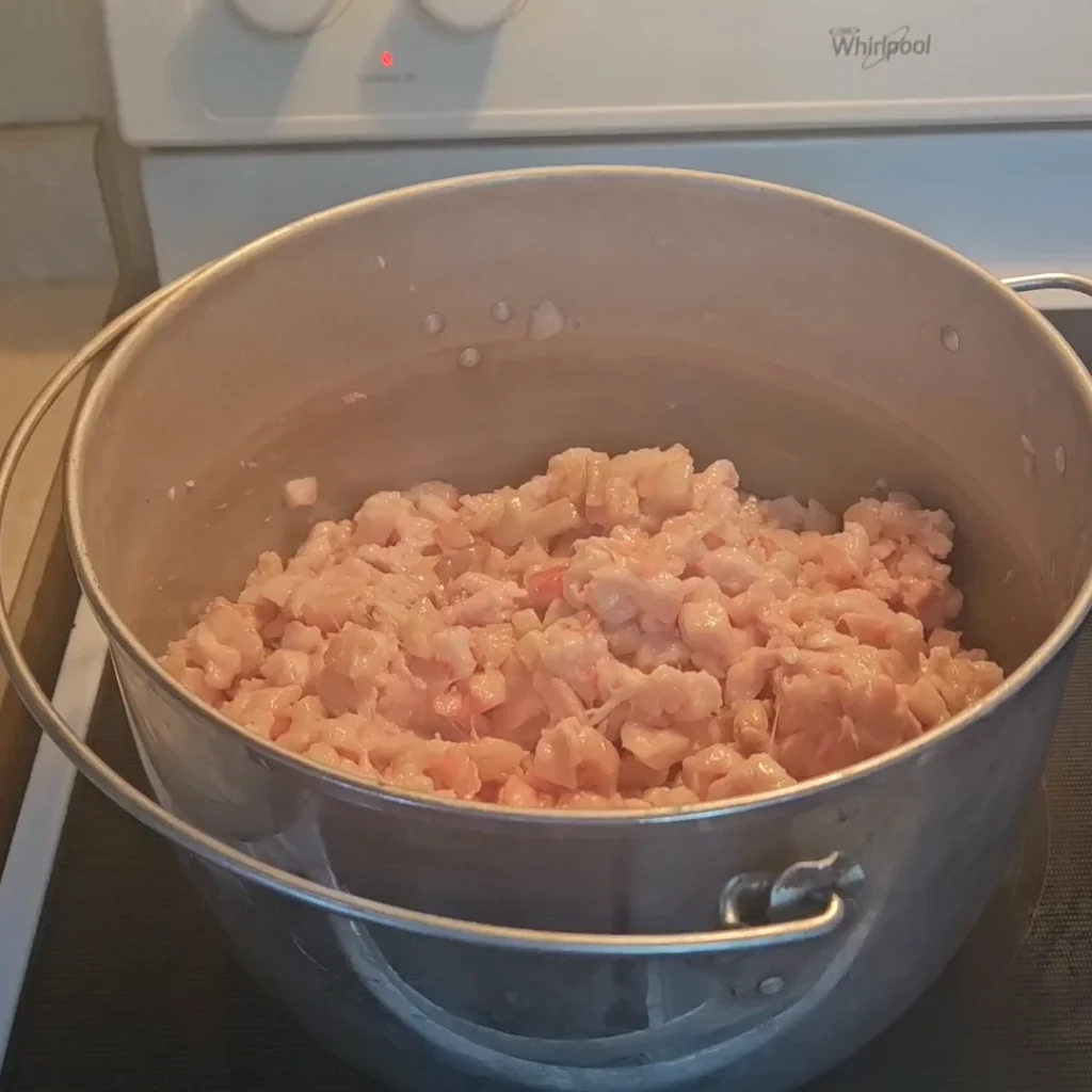 Rendering on the stove