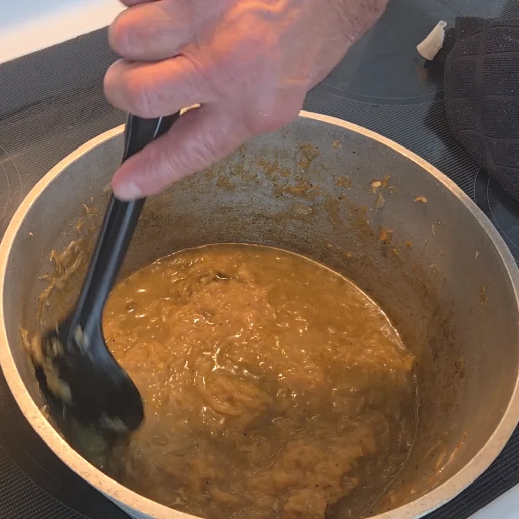 Stirring in the wine